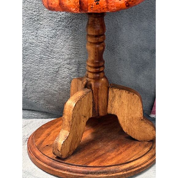 Wooden Jewelry Holder Mini Mannequin Beautiful Indian Hand Painted Vintage - Picture 12 of 16